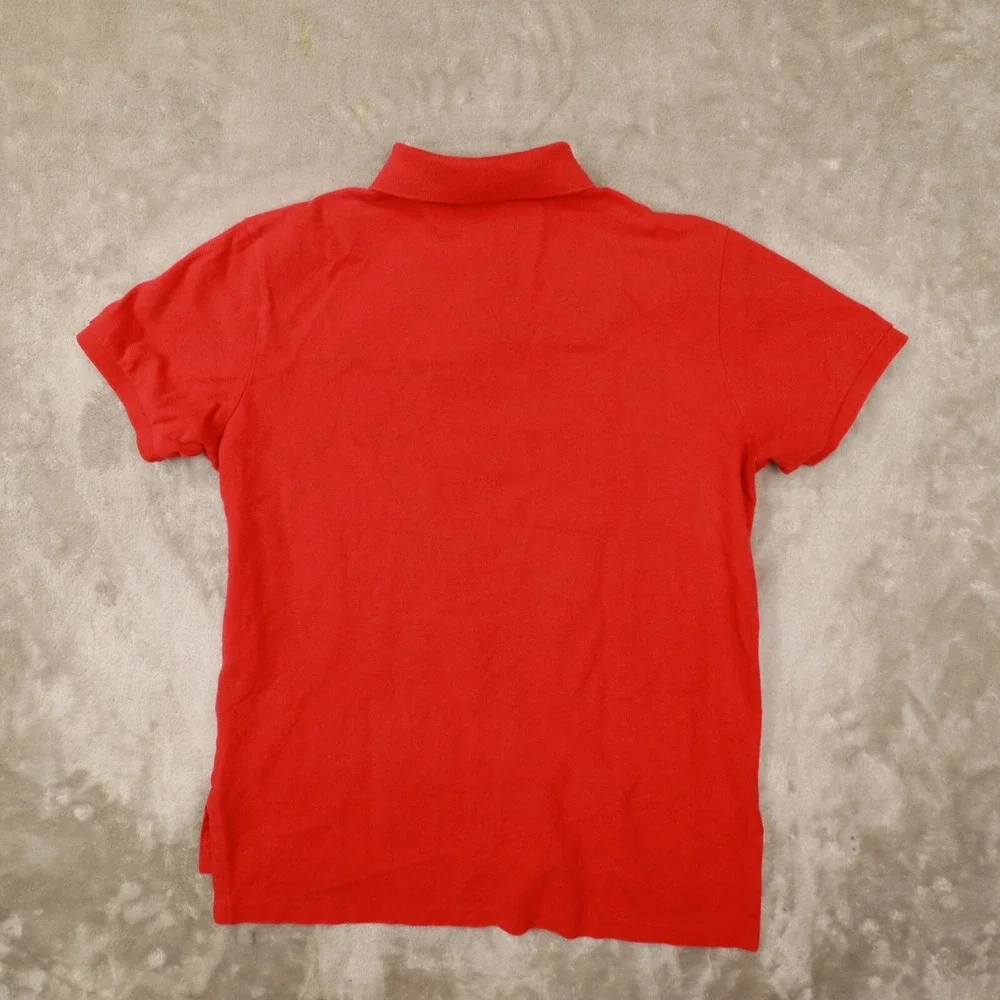Polo Ralph Lauren‎ Men's Red Custom Fit Short Sleeve Polo Shirt size Large